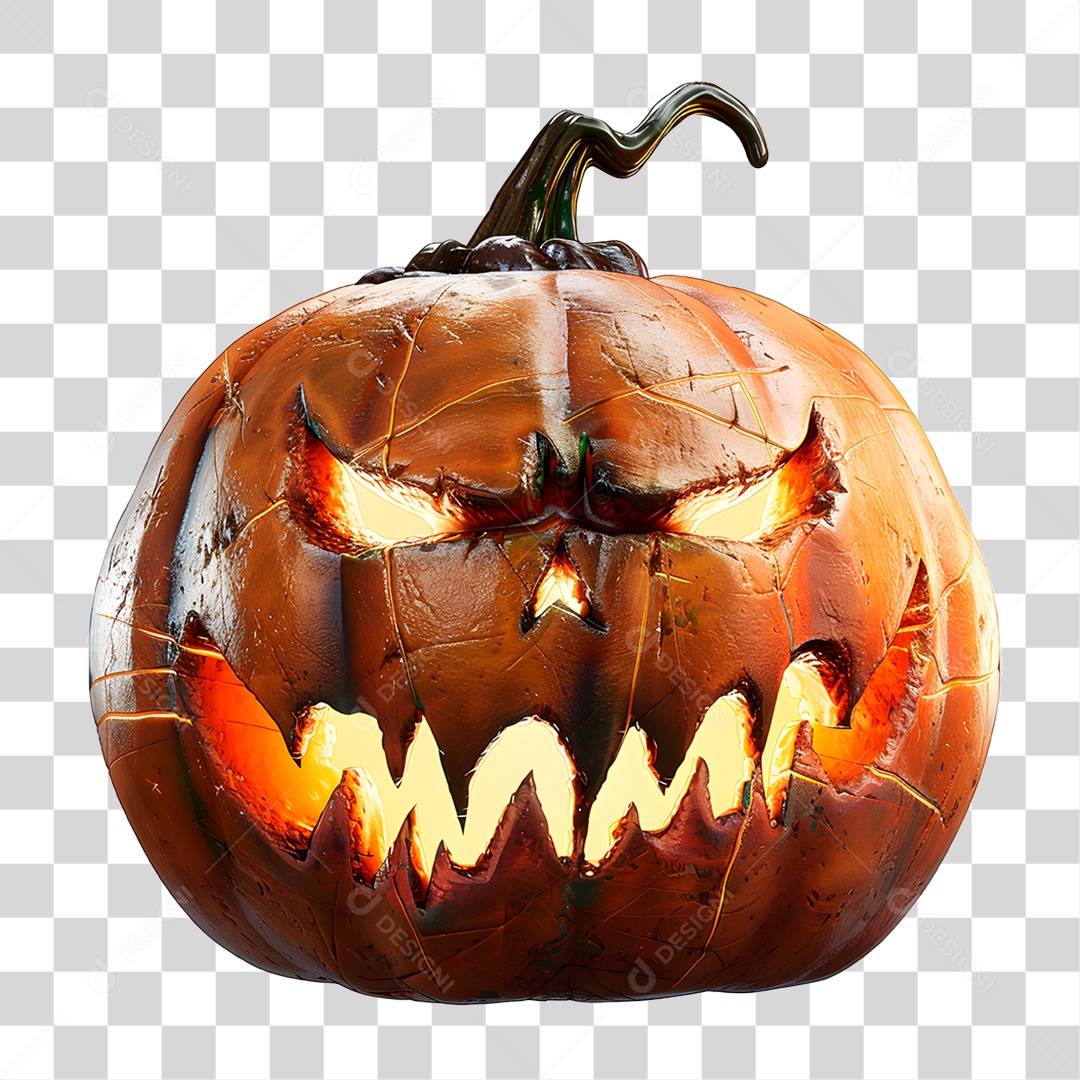 Abóbora de Halloween Elemento IA PNG Transparente