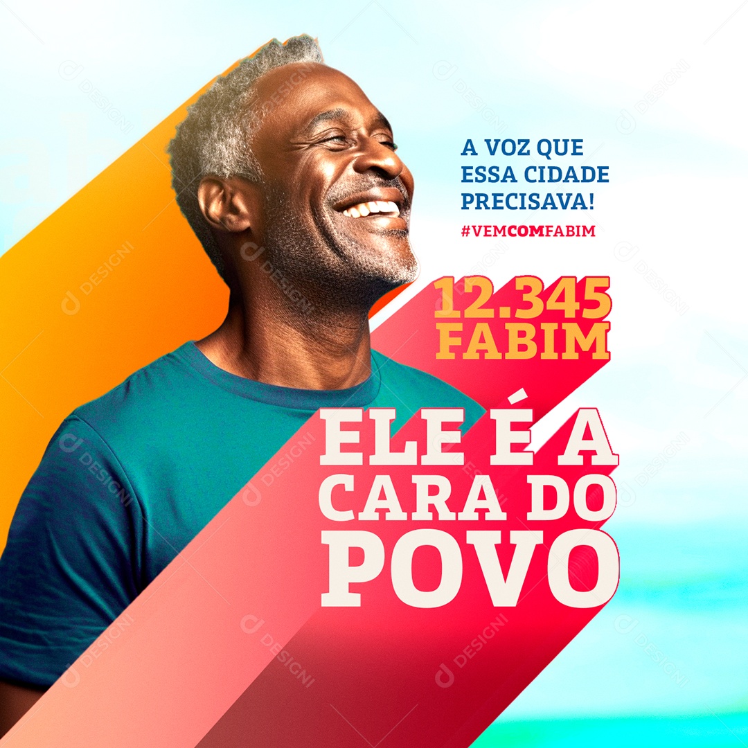 Politica Vereador Fabim Social Media PSD Editável