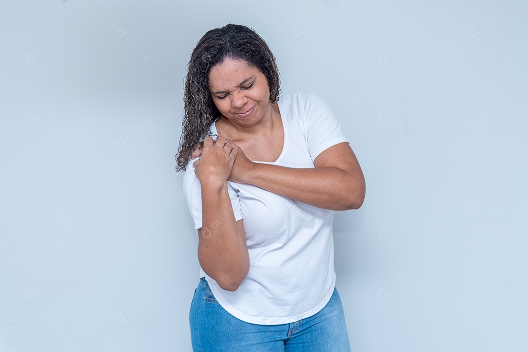 Woman with arm pain