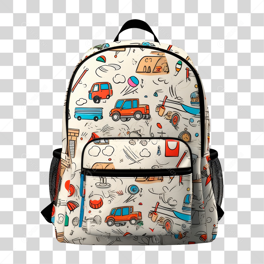 Mochila Escolar PNG Transparente