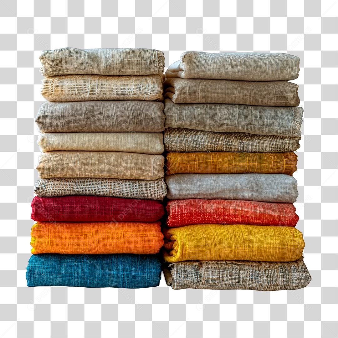Pilha de Tecidos PNG Transparente