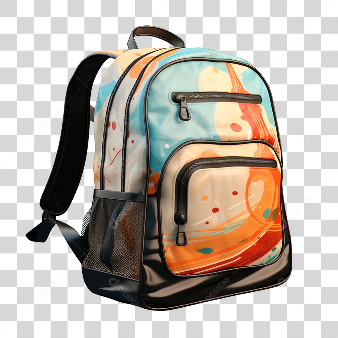 Mochila Escolar PNG Transparente