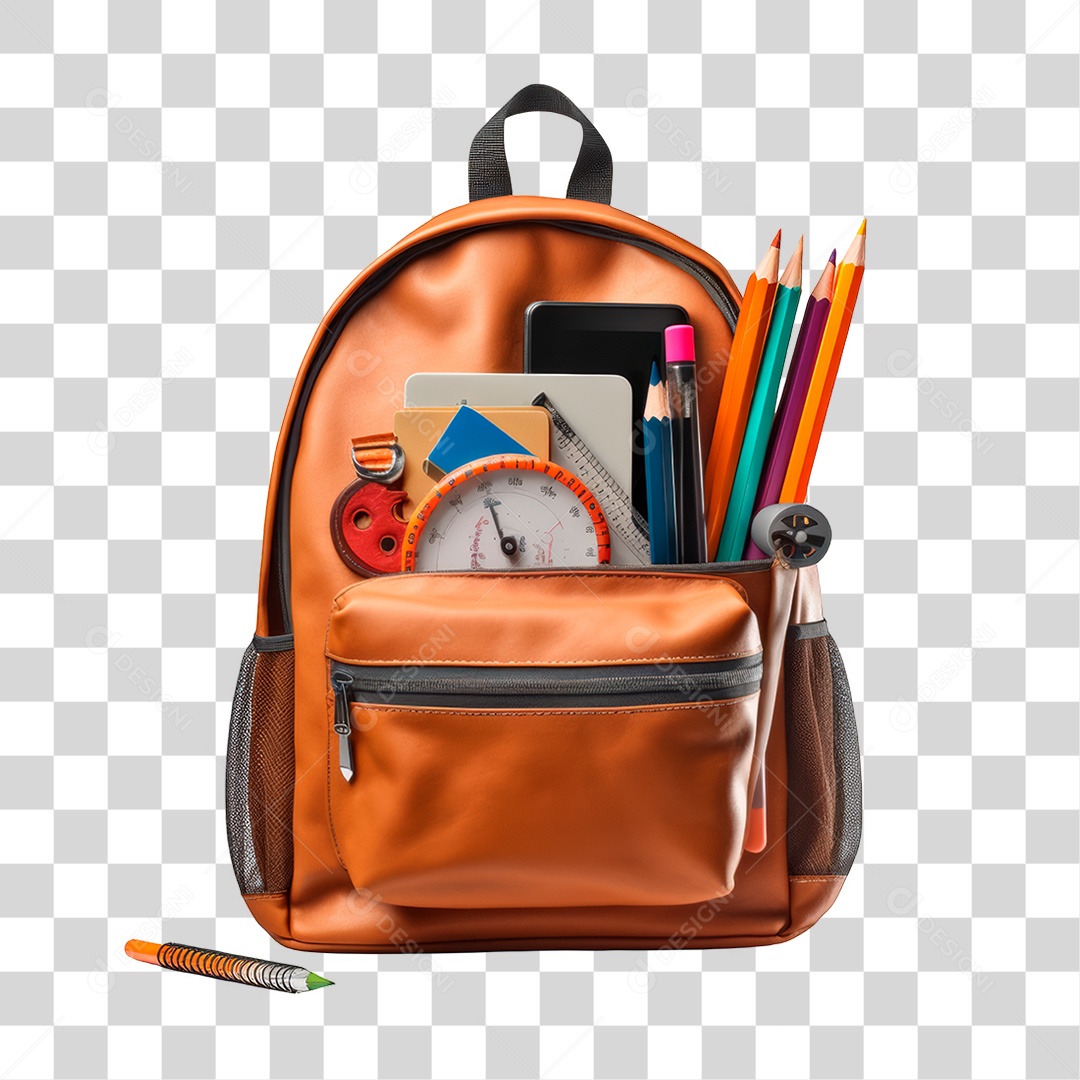 Mochila Escolar PNG Transparente