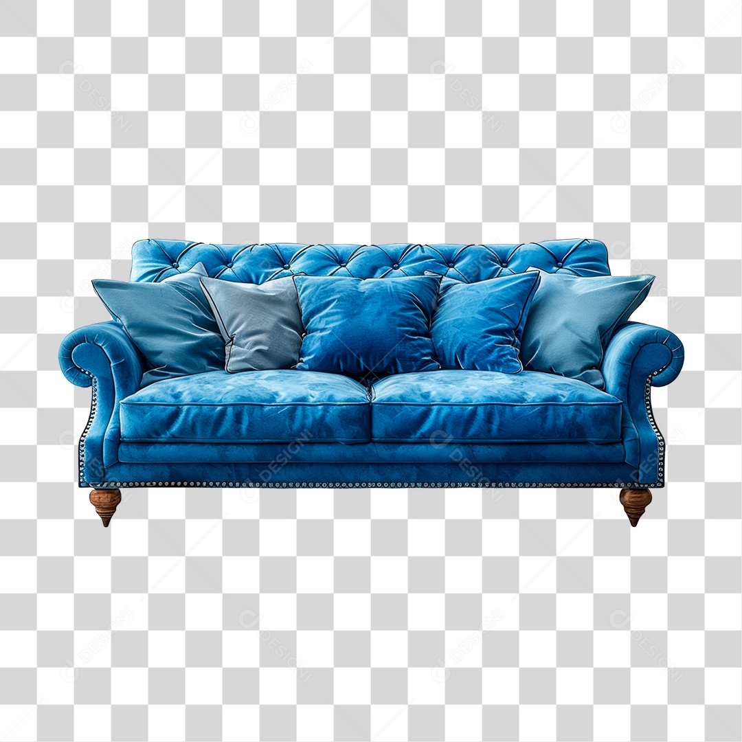 Sofá de Couro PNG Transparente