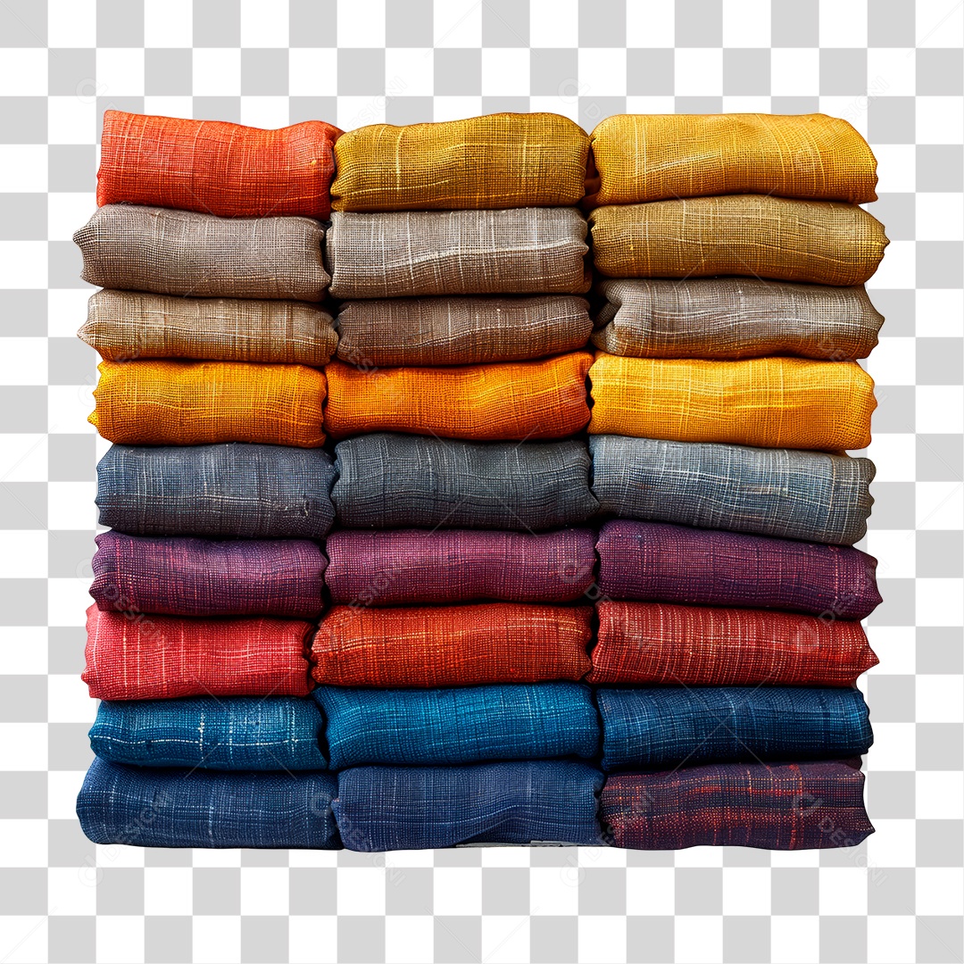 Pilha de Roupas PNG Transparente