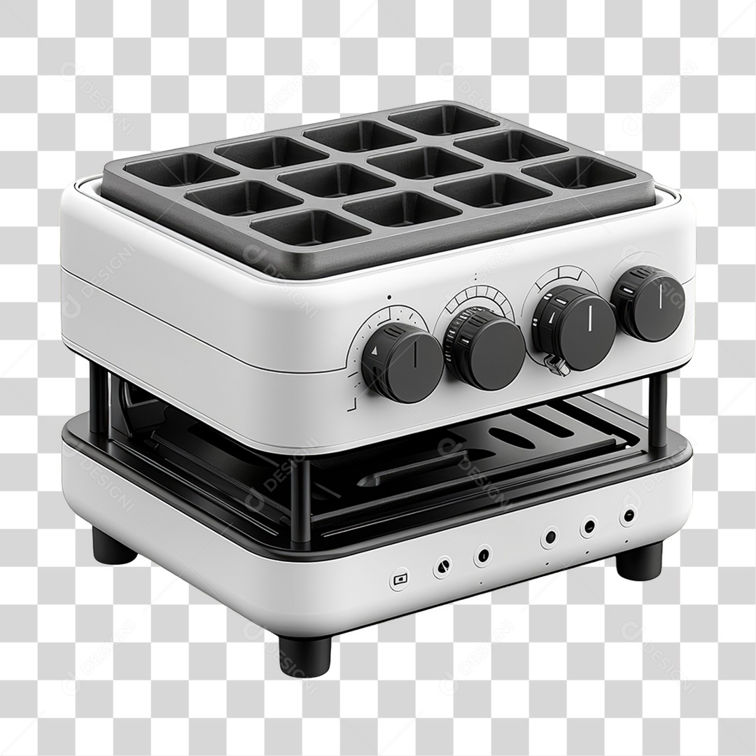 Máquina de Waffle PNG Transparente