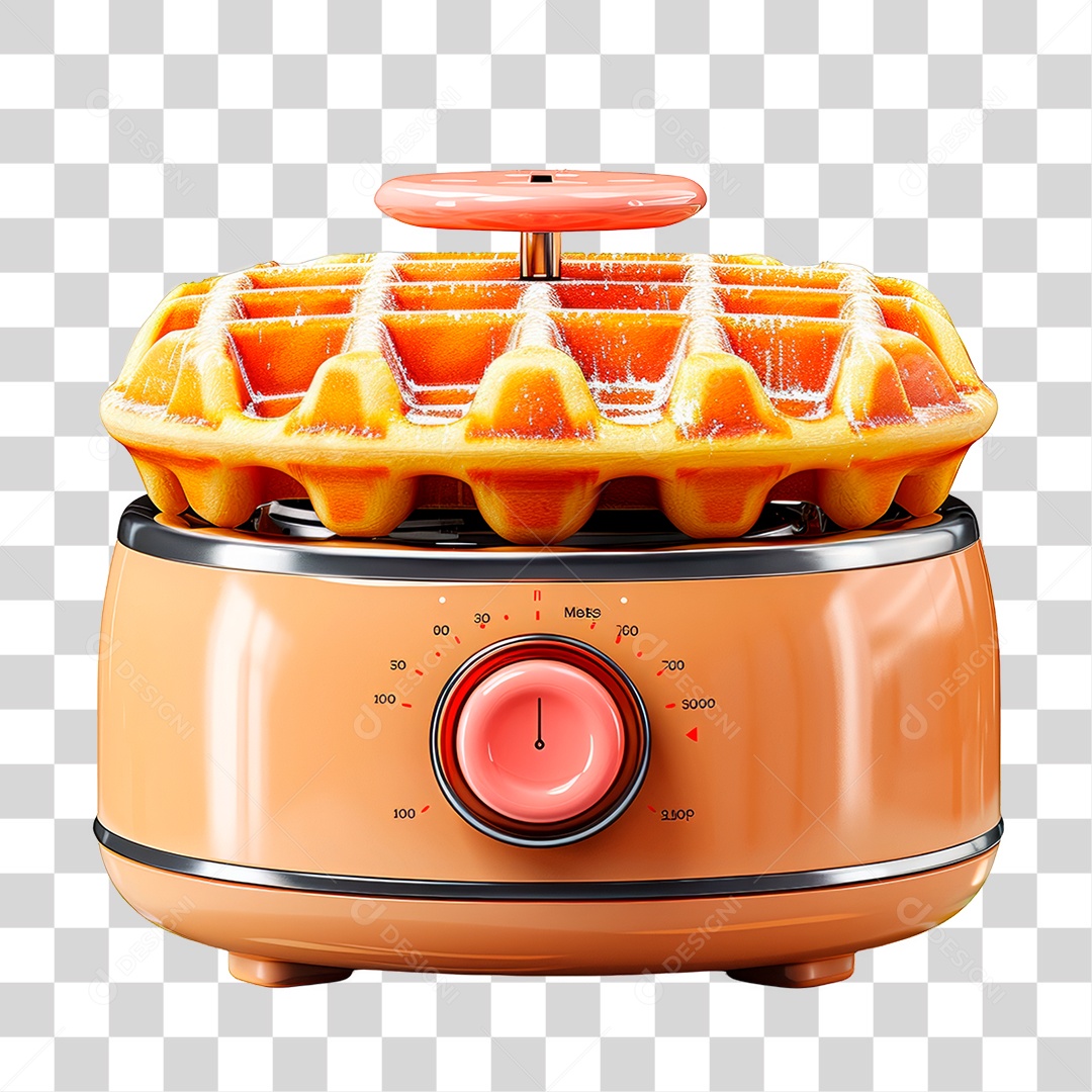 Máquina de Waffle PNG Transparente