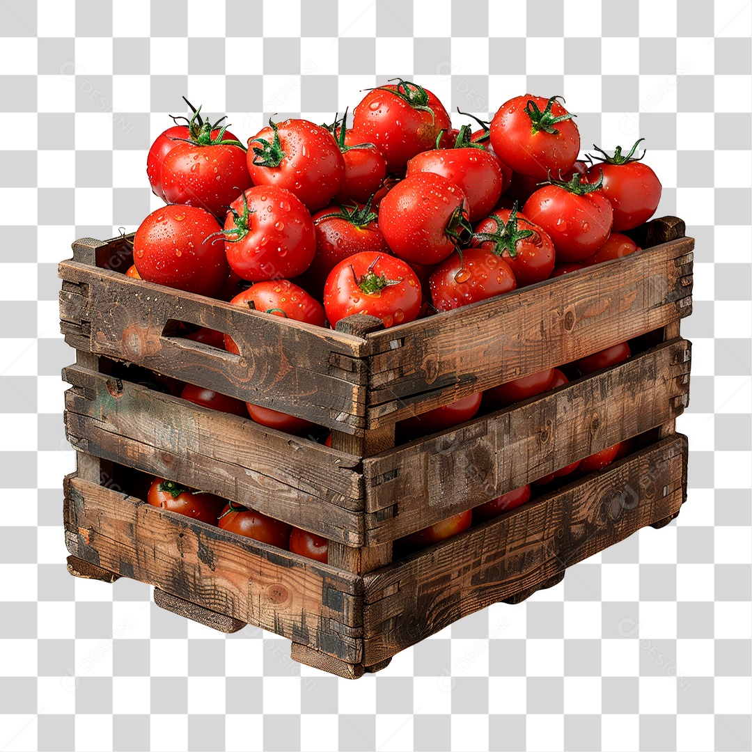 Caixa de Tomate PNG Transparente