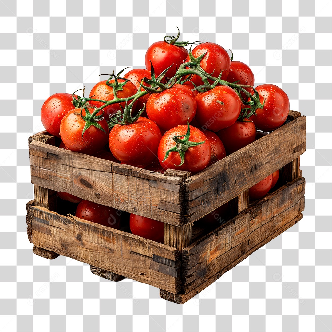 Caixa de Tomate PNG Transparente