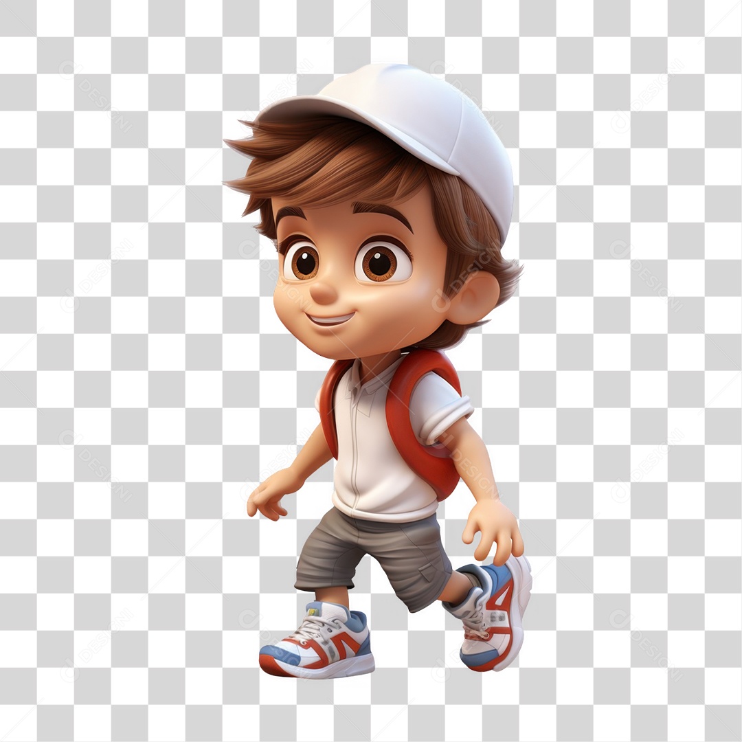 Personagem de Mochila PNG Transparente