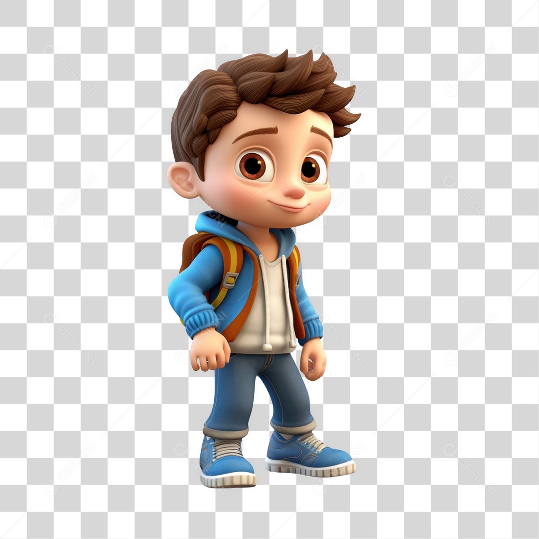 Personagem de Mochila PNG Transparente