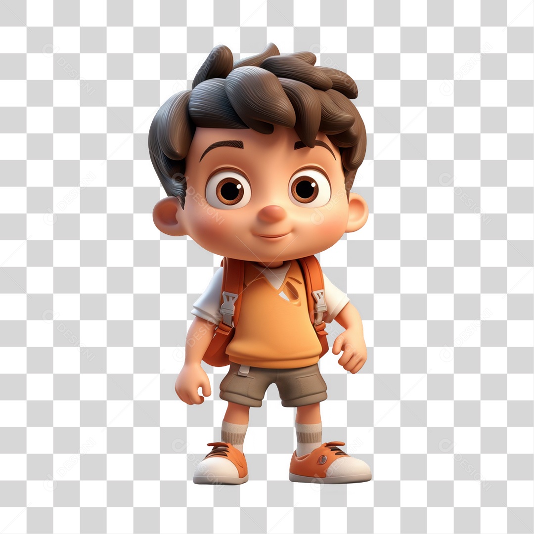 Personagem de Mochila PNG Transparente