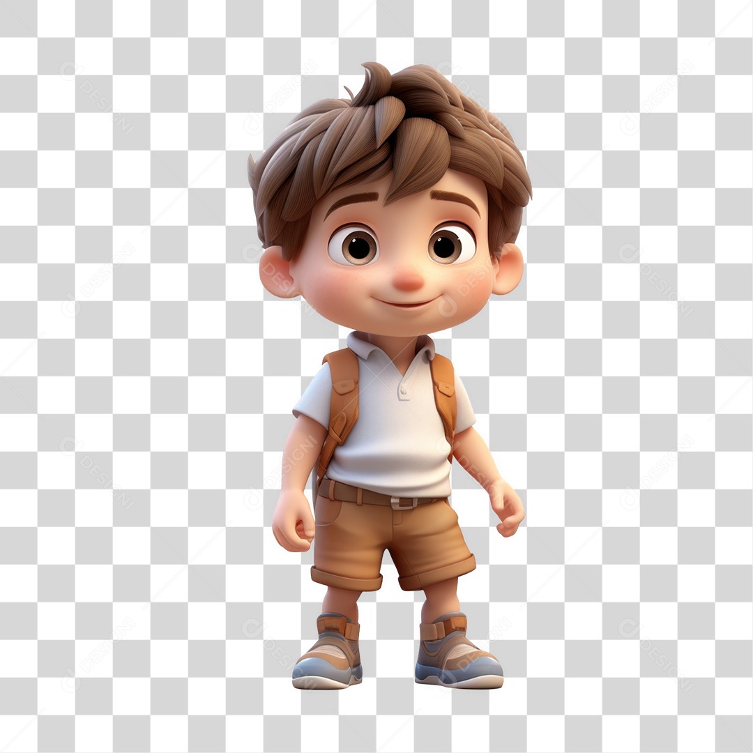 Personagem de Mochila PNG Transparente