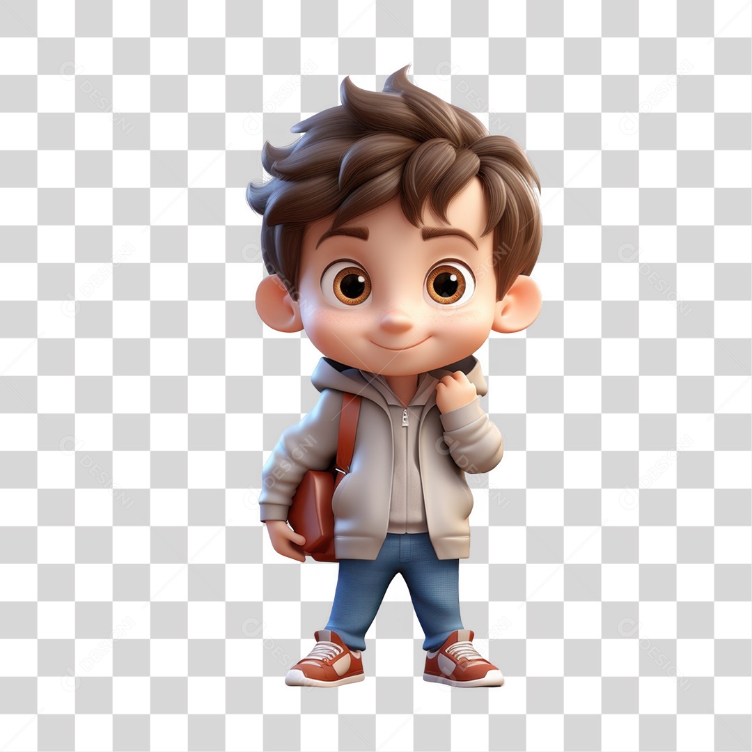 Personagem de Mochila PNG Transparente