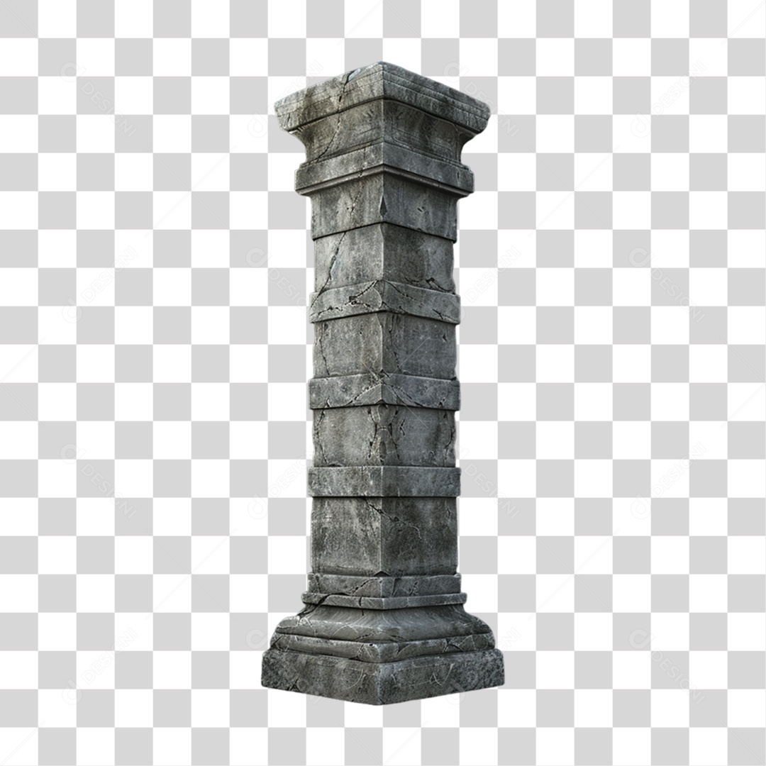 Estrutura de Pedra Pilar PNG Transparente