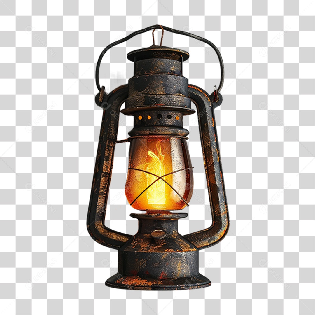Lampião Lâmpadas Retro Luz Fogo PNG Transparente