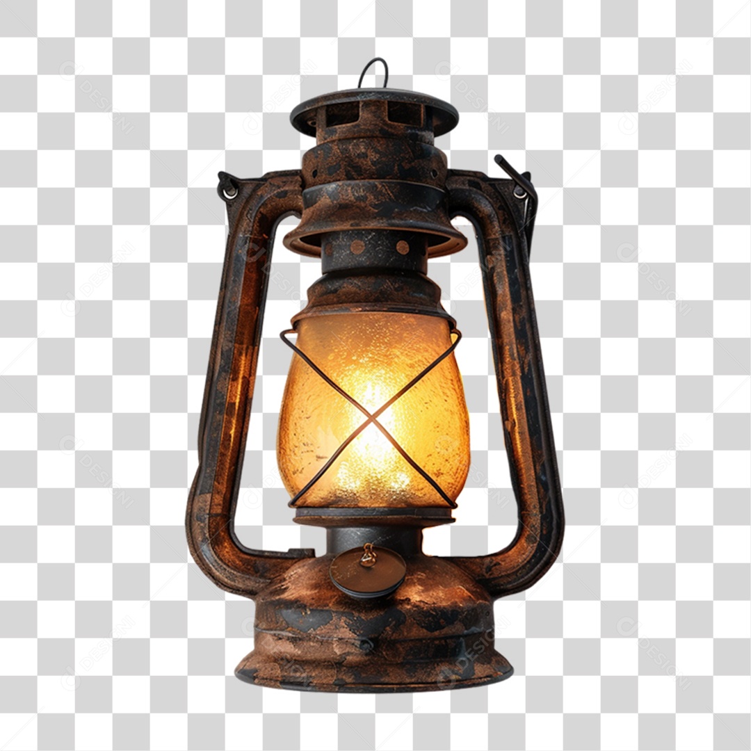 Lampião Lâmpadas Retro Luz Fogo PNG Transparente