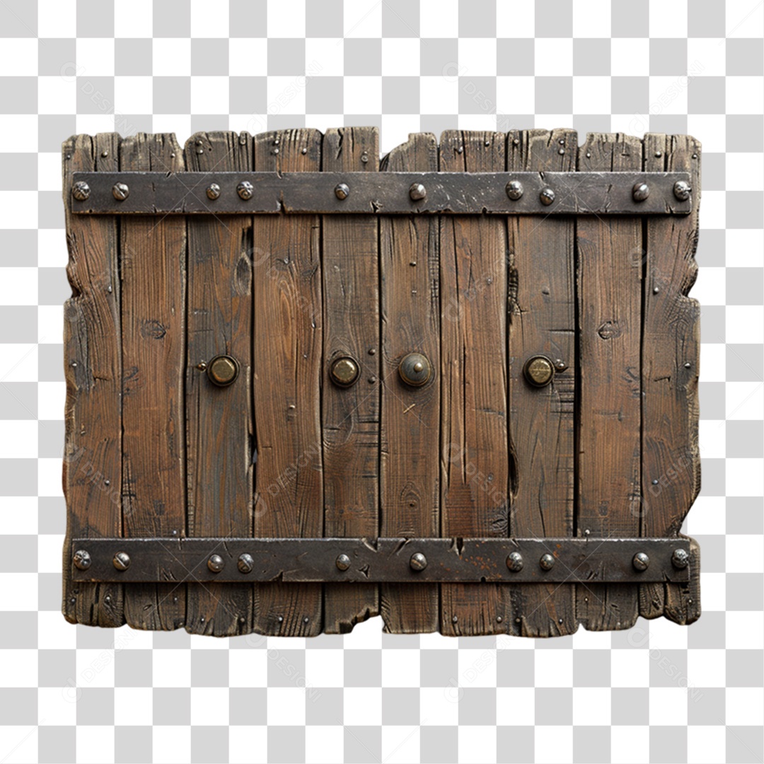 Placa de Madeira PNG Transparente