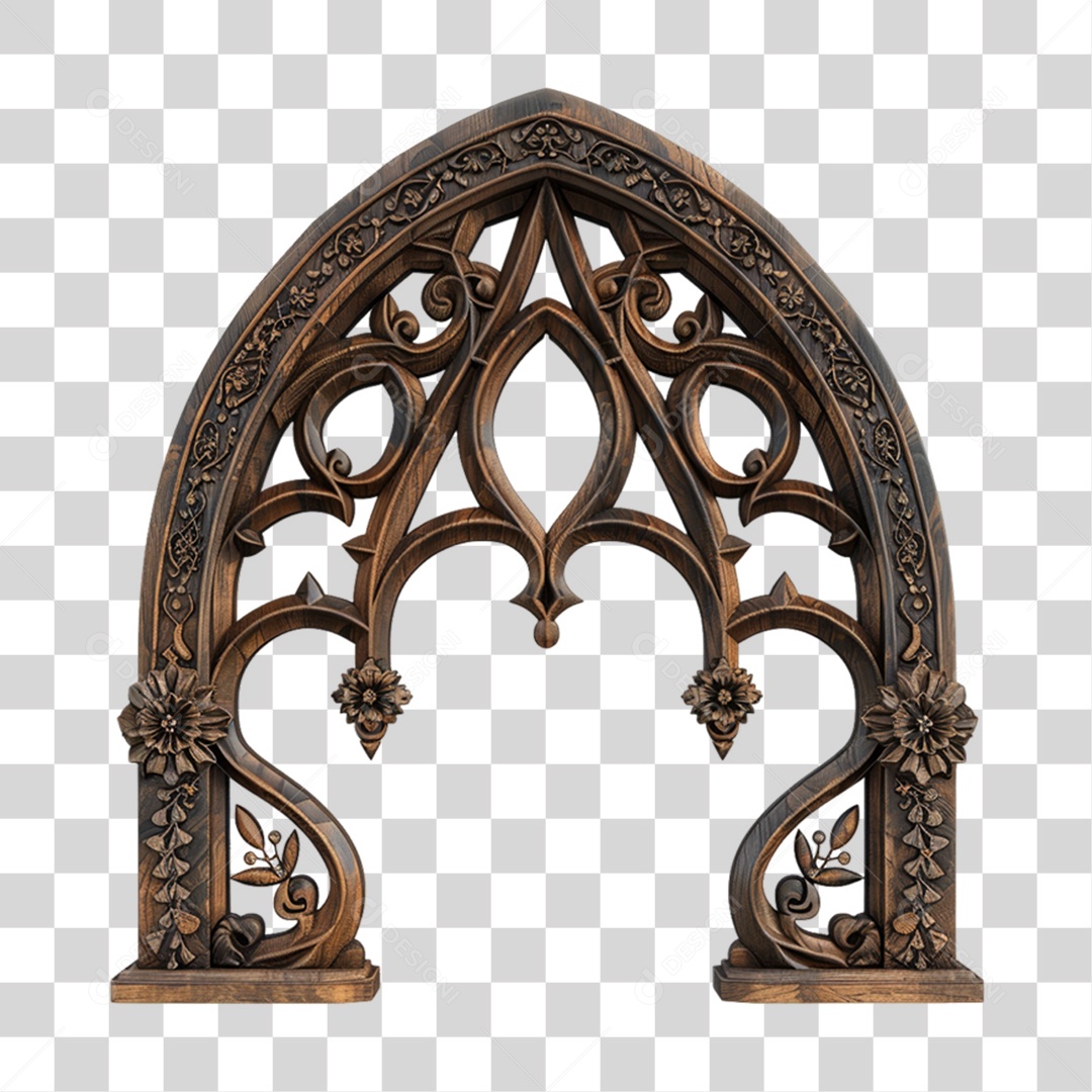 Transparent PNG Wooden Portal