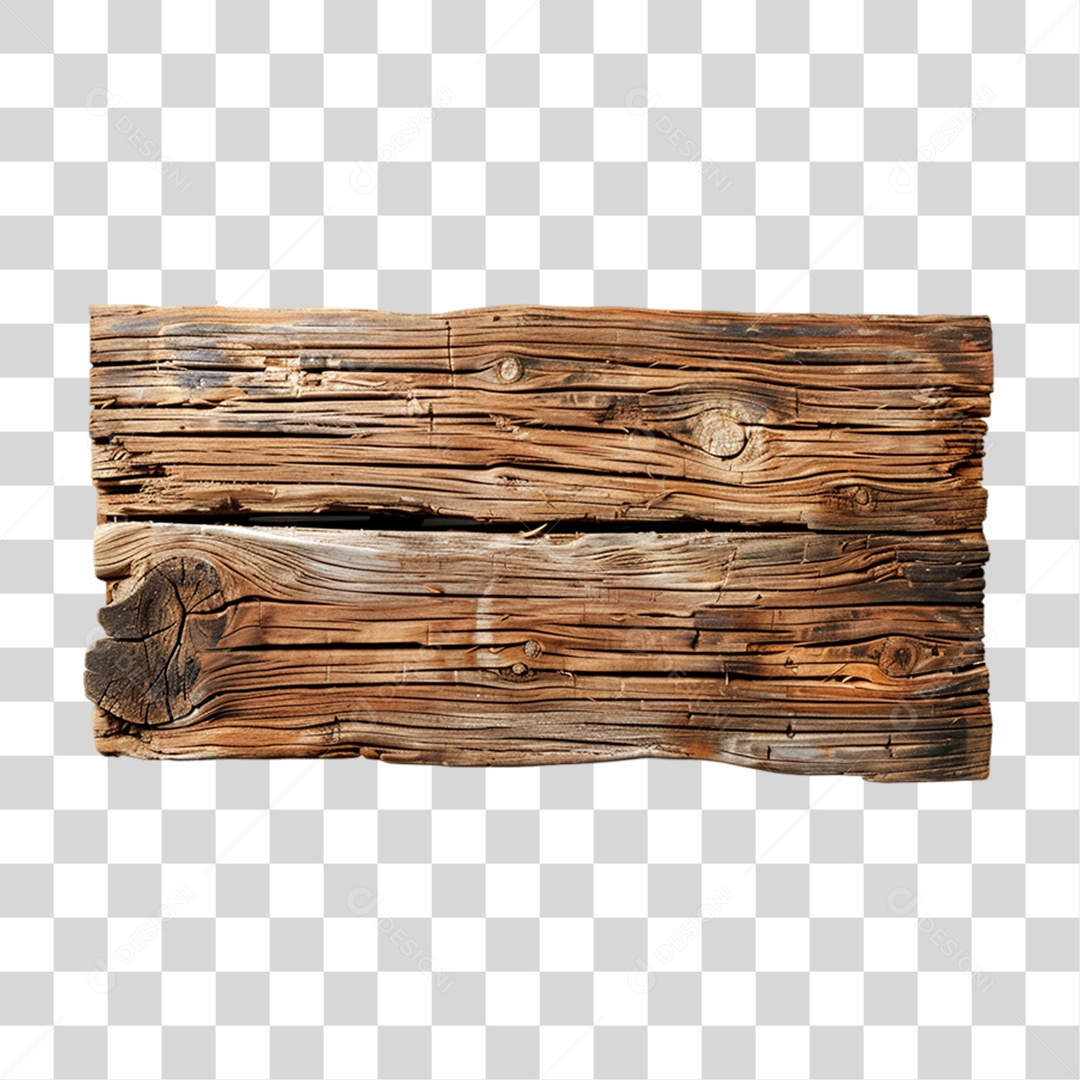 Placa de Madeira PNG Transparente