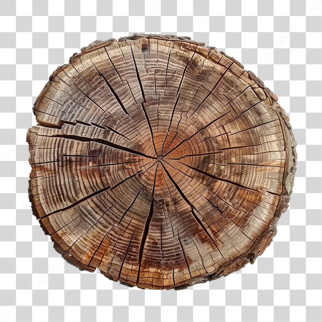 Tronco de Madeira PNG Transparente