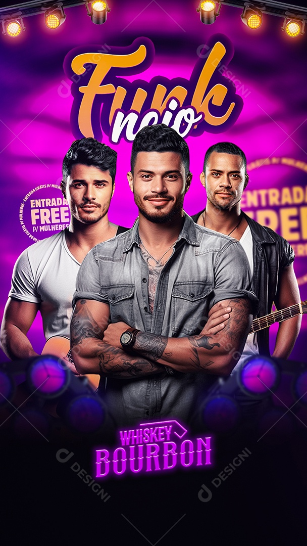 Story Flyer Funknejo Artistas Social Media PSD Editável