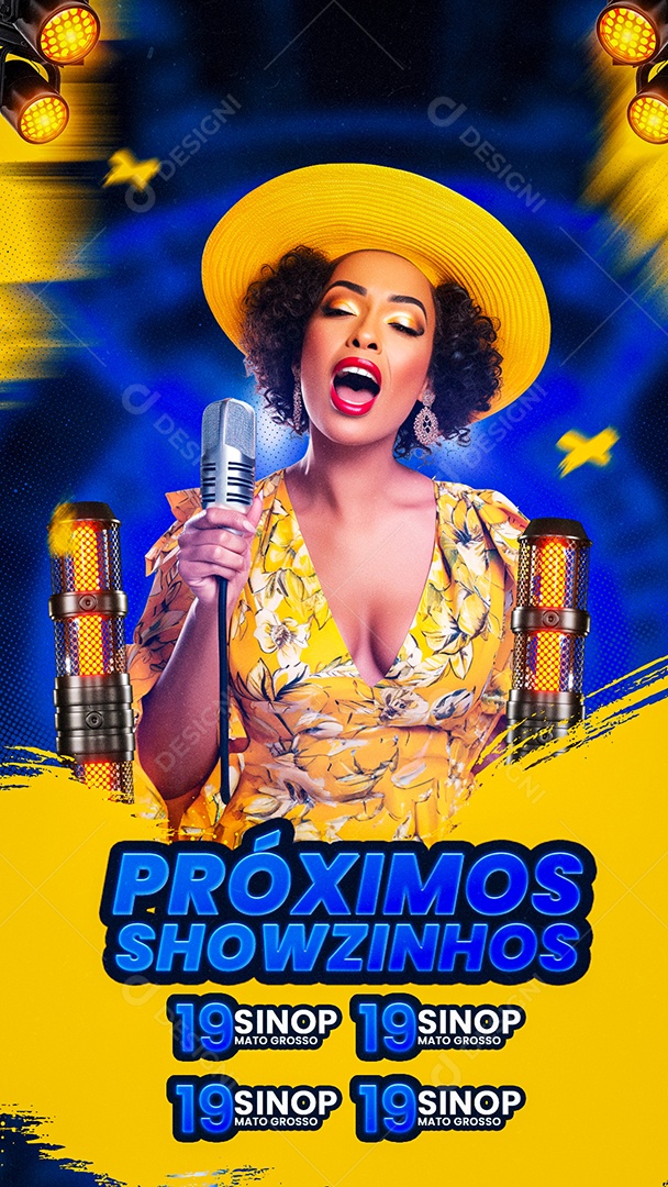 Story Flyer Próximos Showzinhos Social Media PSD Editável