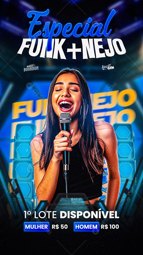 Story Flyer Especial Funk + Nejo Social Media PSD Editável