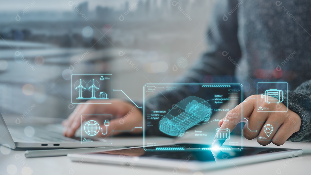 Veículo híbrido futurista