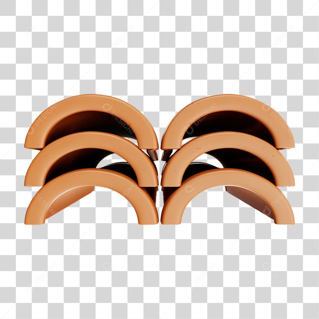 Telha Colonial PNG Transparente