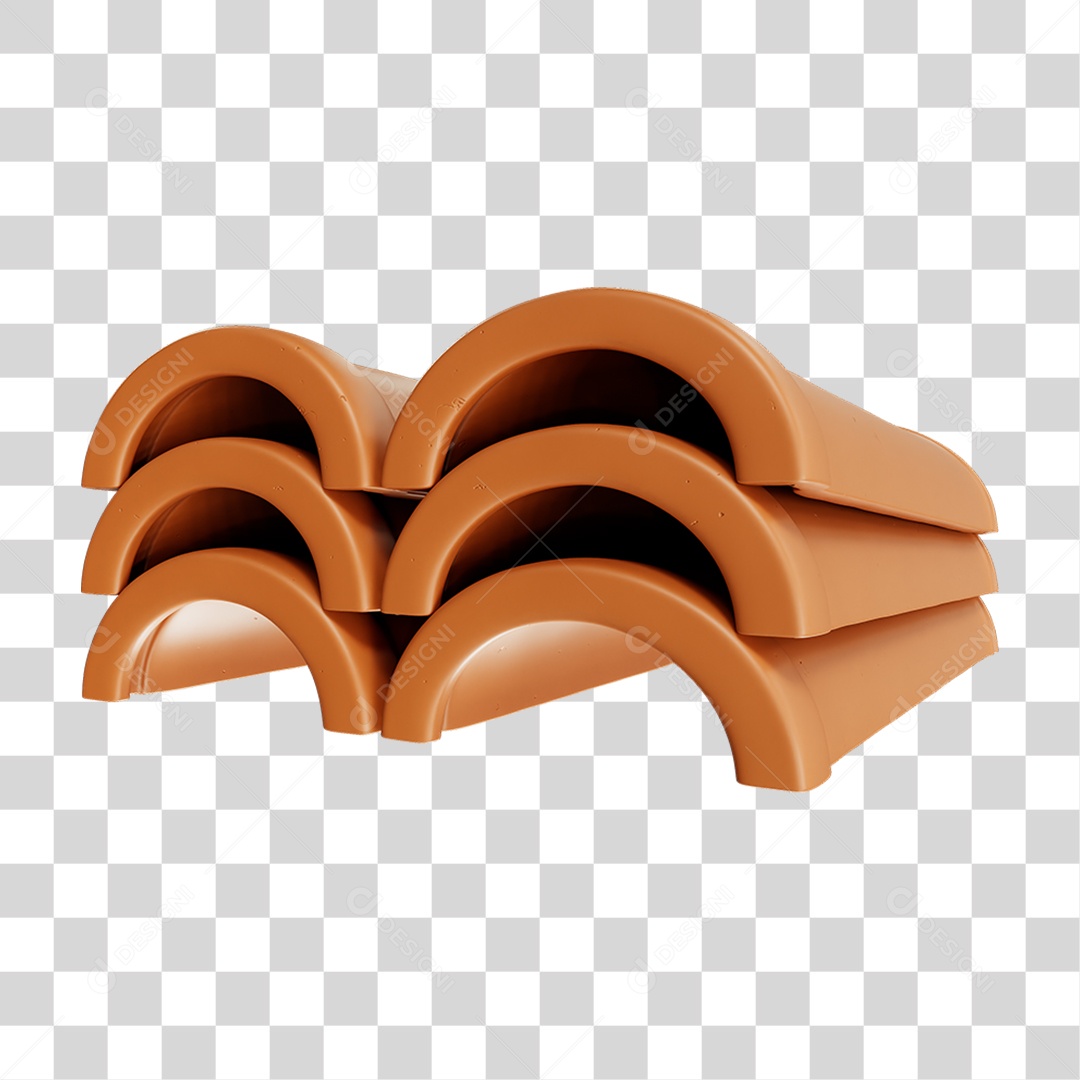 Telha Colonial PNG Transparente