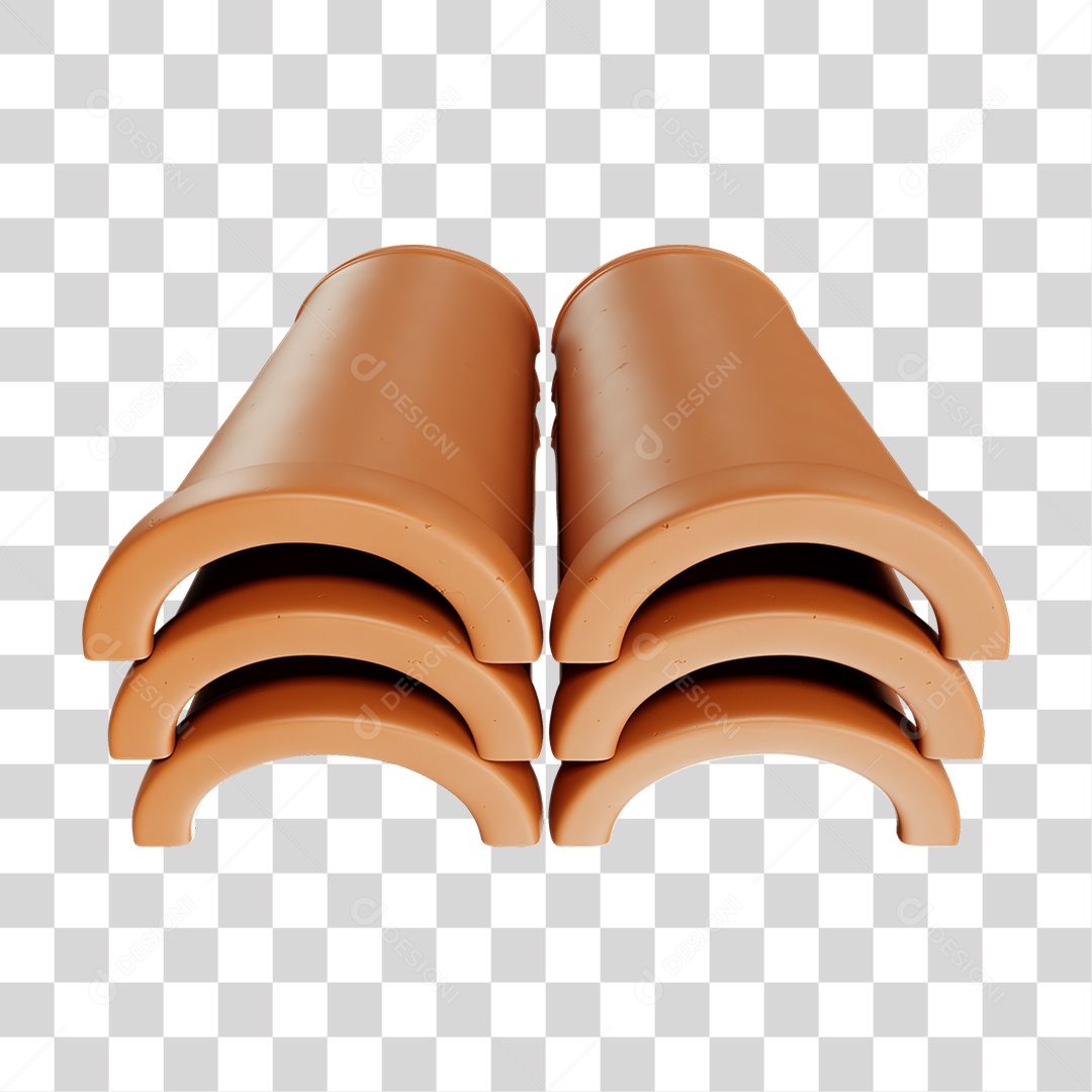 Telha Colonial PNG Transparente