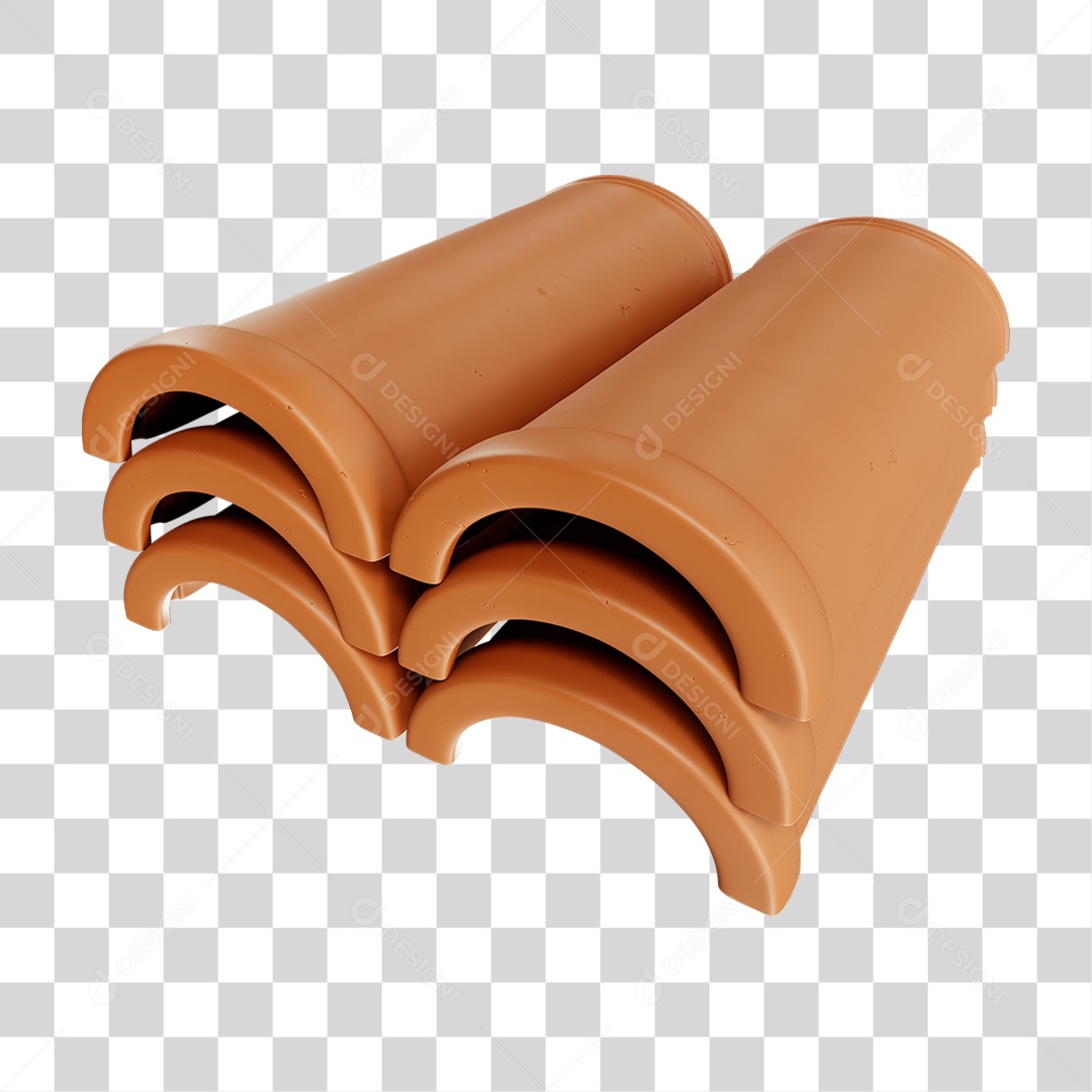 Telha Colonial PNG Transparente