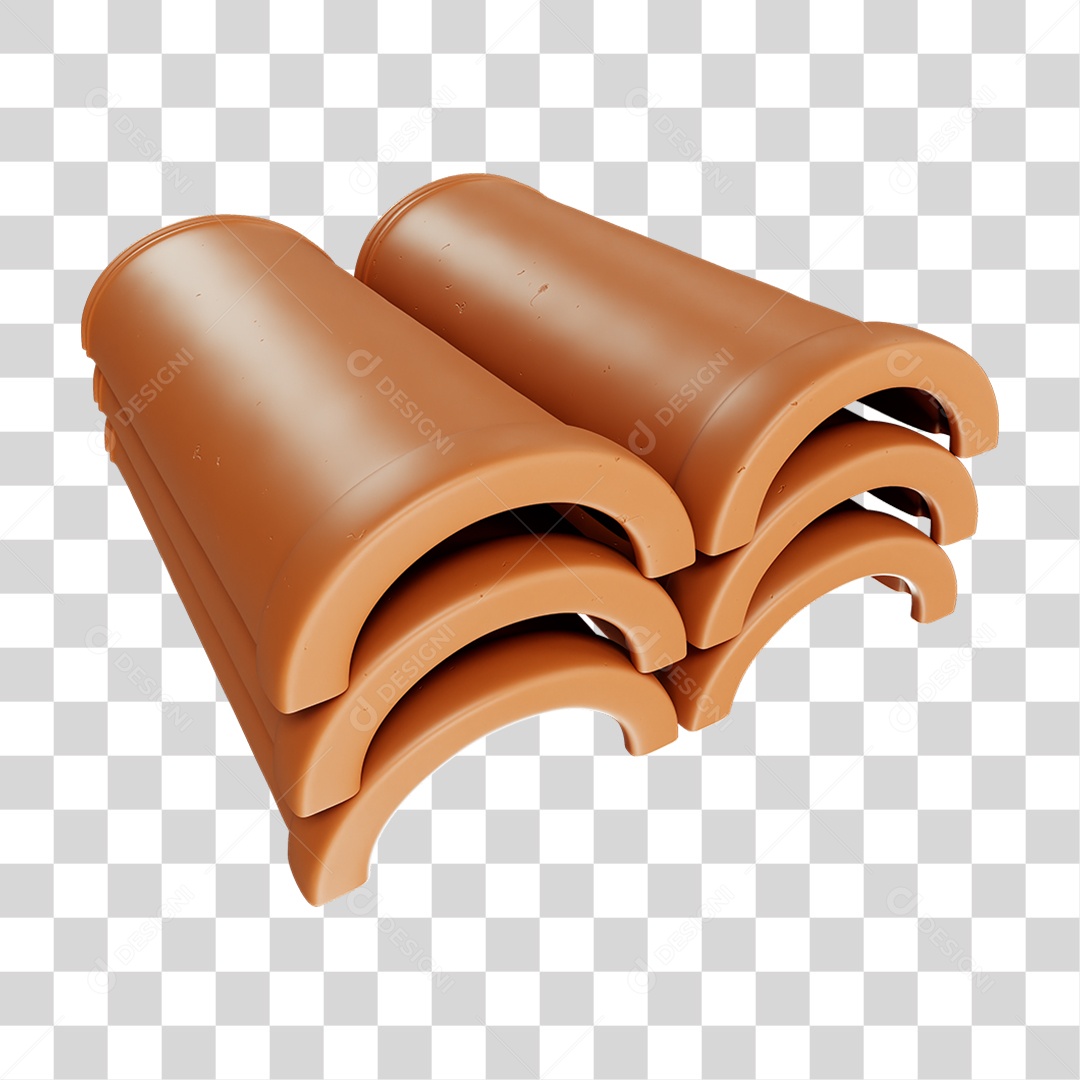 Telha Colonial PNG Transparente