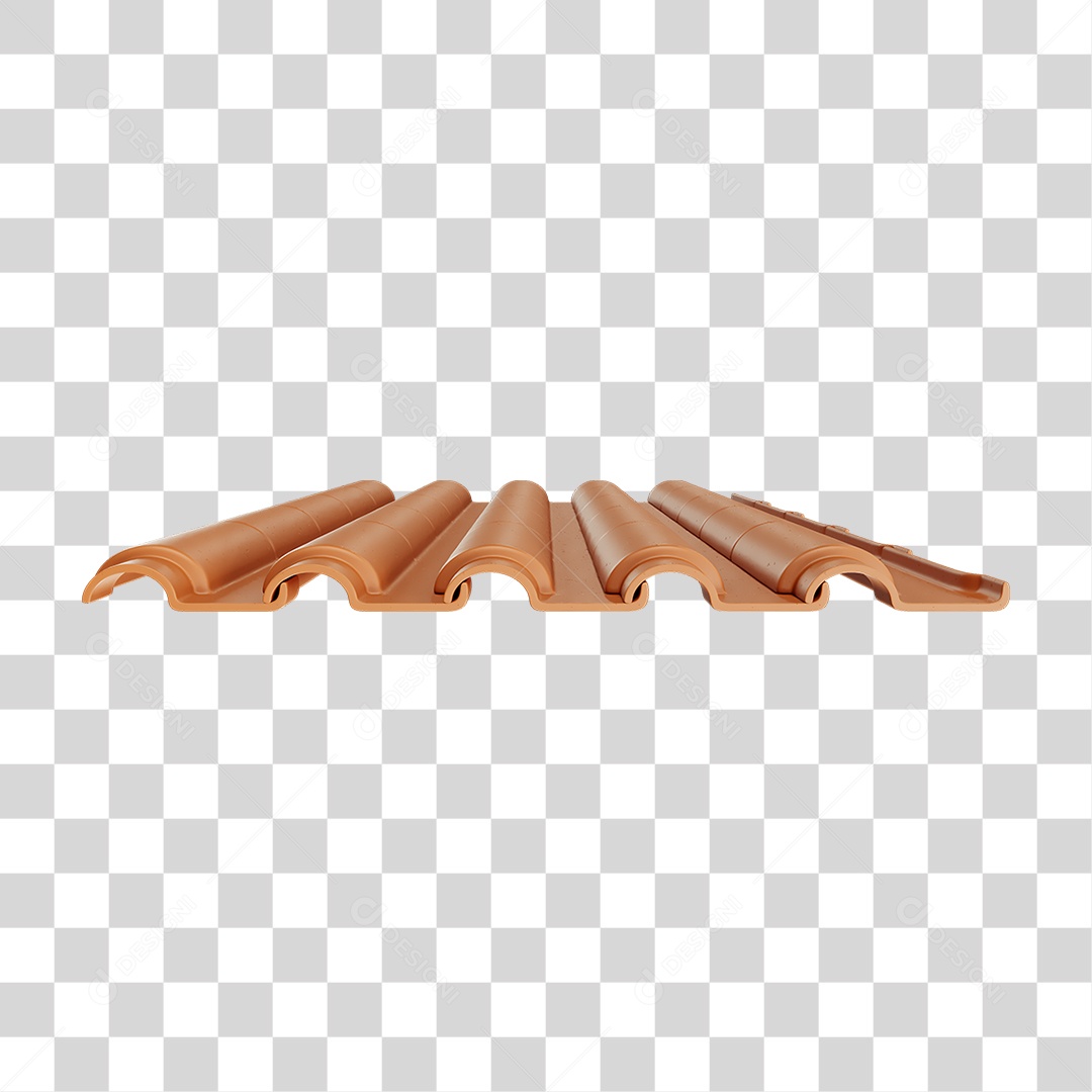 Telha Colonial PNG Transparente