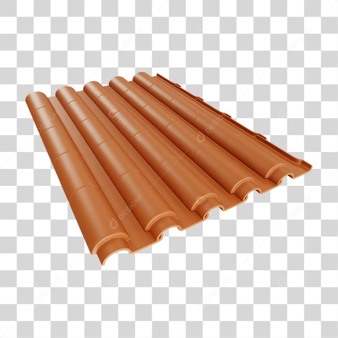 Telha Colonial Cumieira PNG Transparente