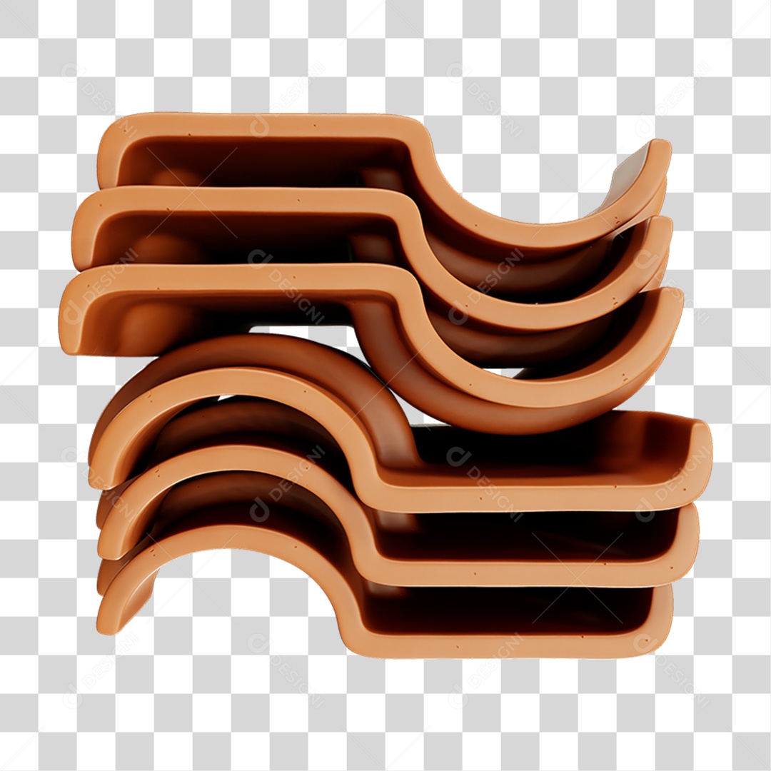 Telha Colonial Cumieira PNG Transparente