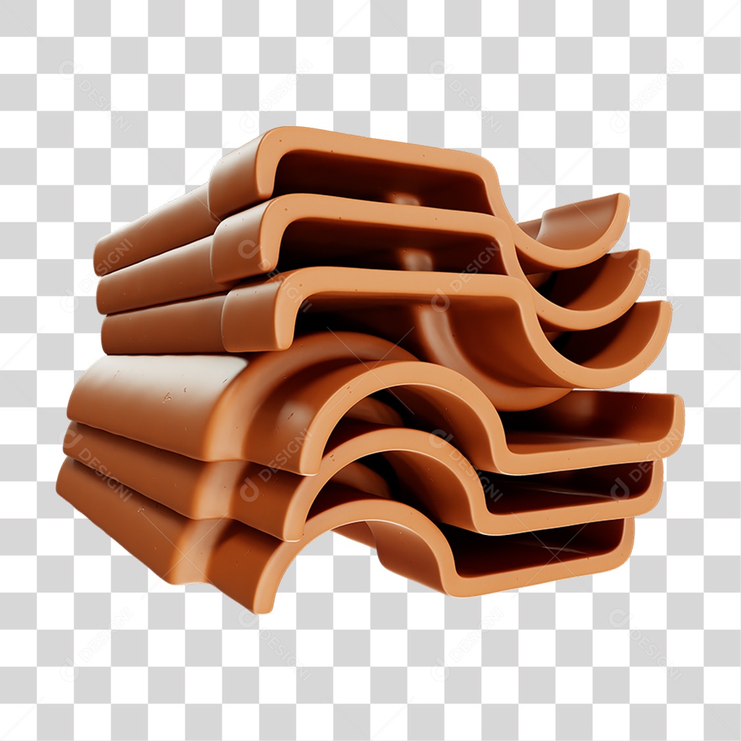 Telha Colonial Cumieira PNG Transparente