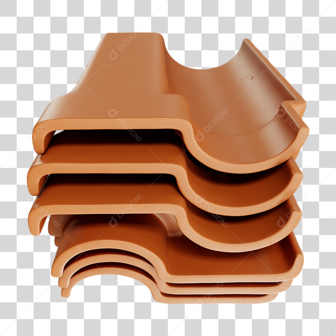 Telha Colonial Cumieira PNG Transparente