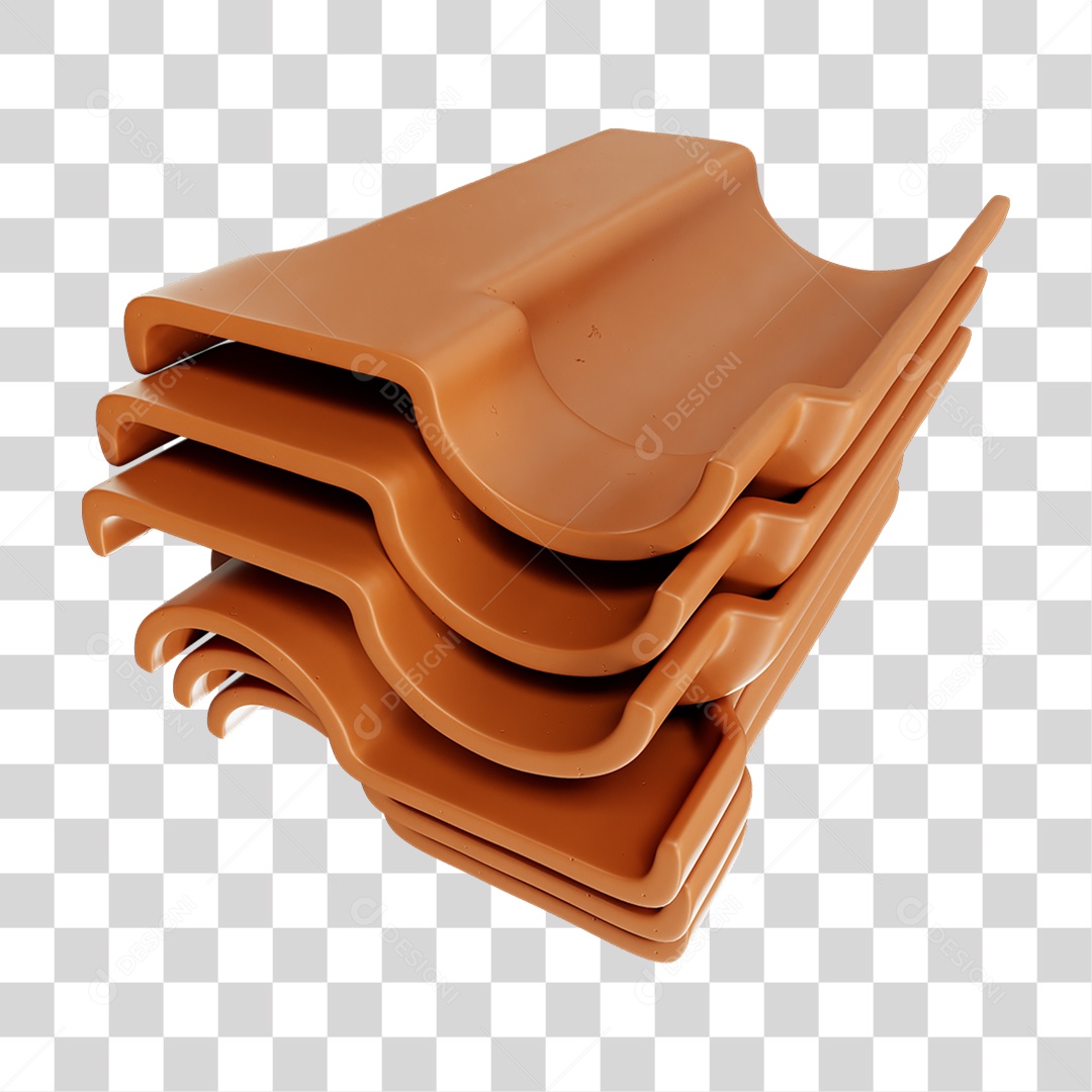 Telha Colonial Cumieira PNG Transparente