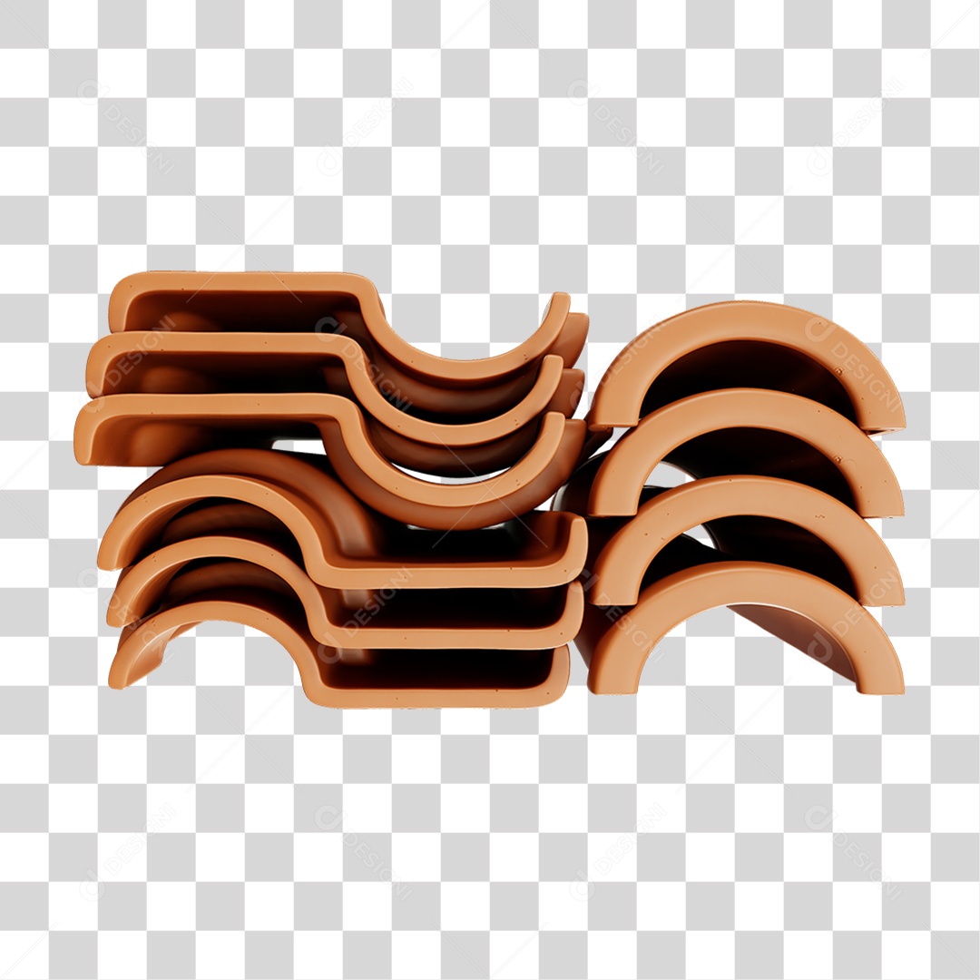 Telha Colonial Cumieira PNG Transparente