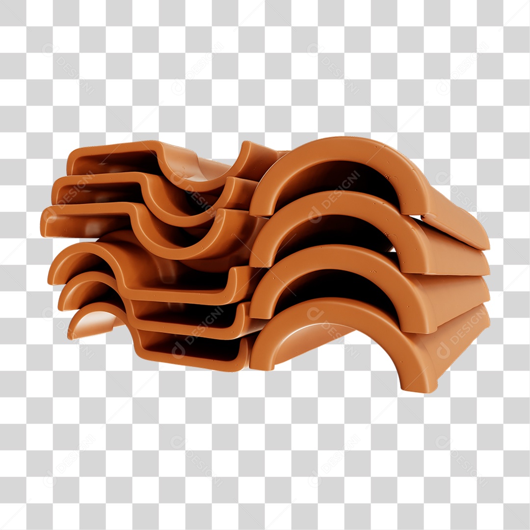 Telha Colonial Cumieira PNG Transparente