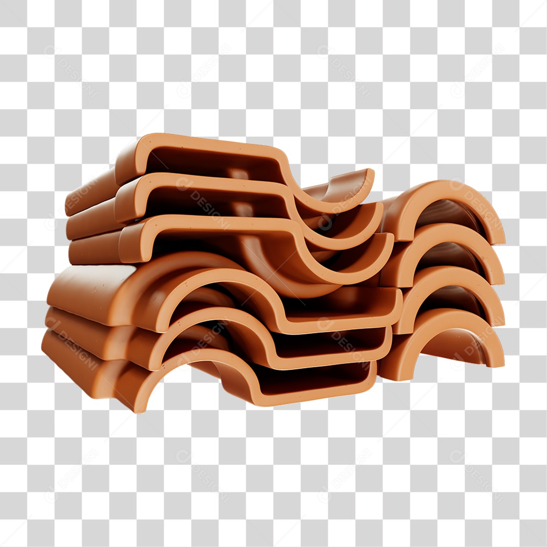 Telha Colonial Cumieira PNG Transparente