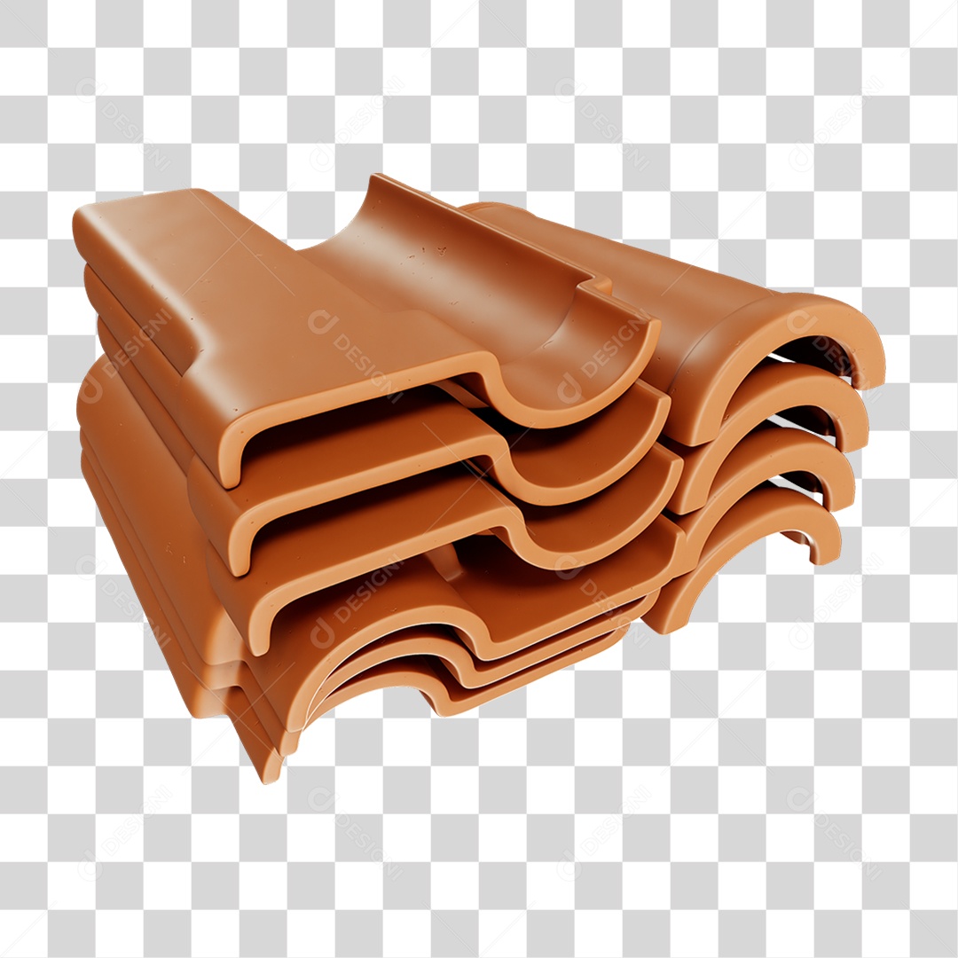 Telha Colonial Cumieira PNG Transparente