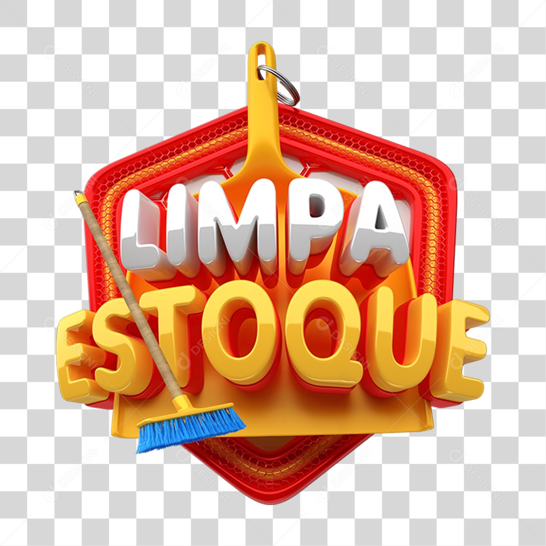 Selo 3D Limpa Estoque PNG Transparente