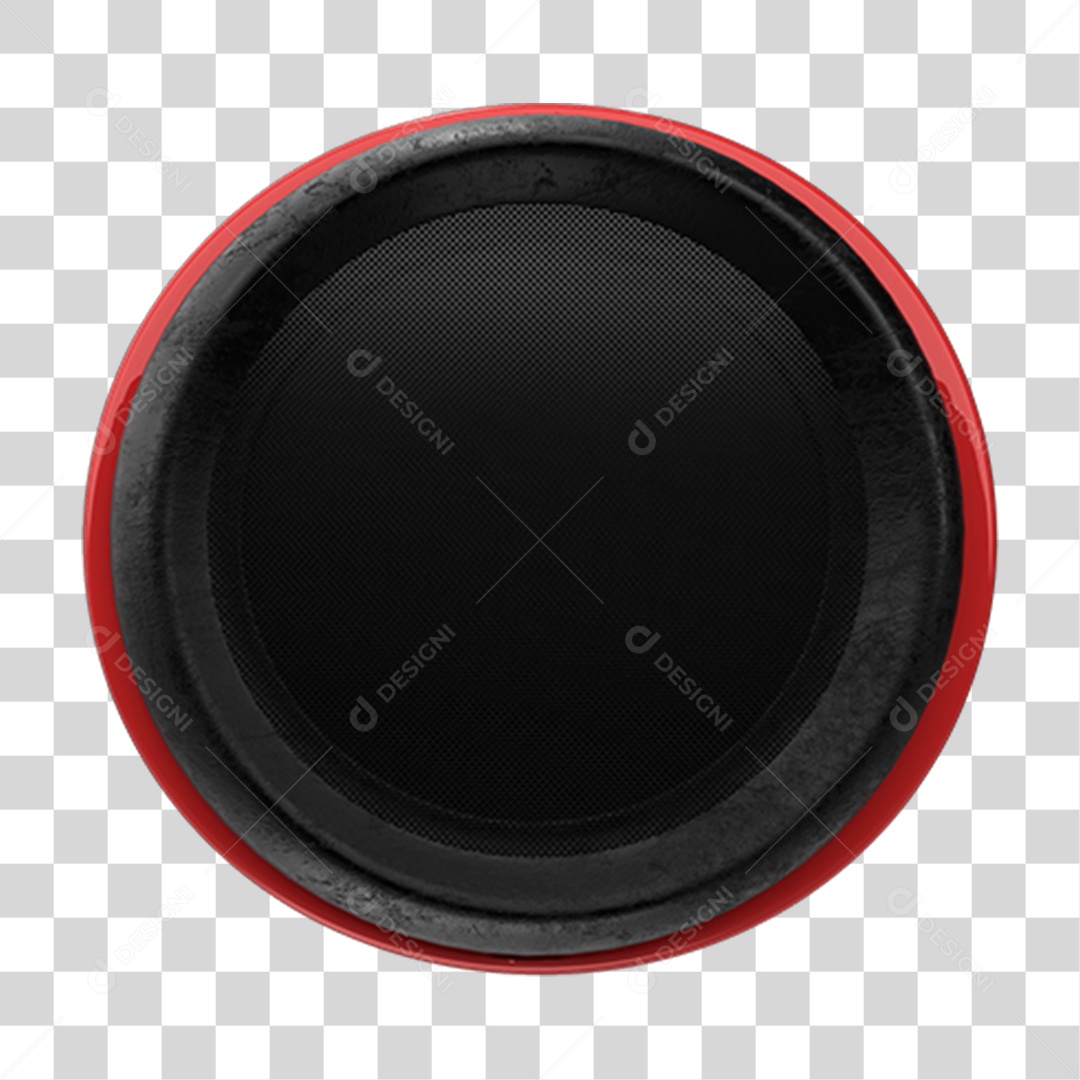 Elemento 3D Circulo Placa Redonda PNG Transparente