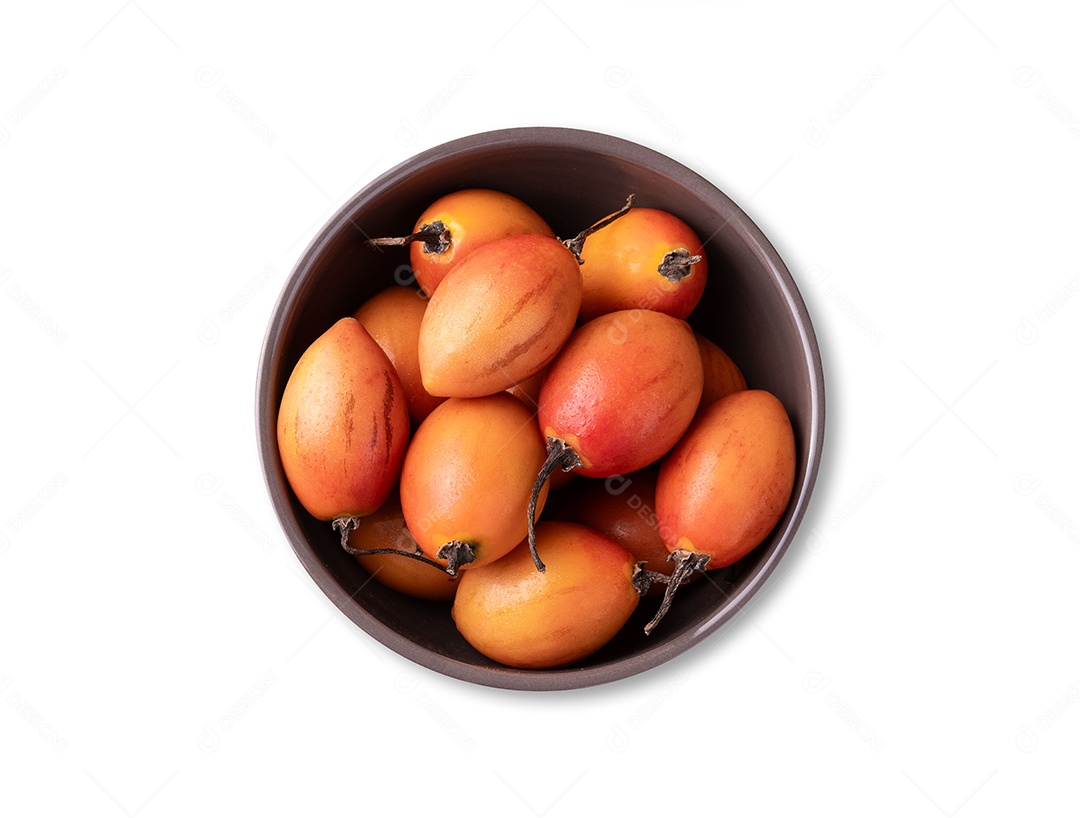 Tigela com tamarillos dentro