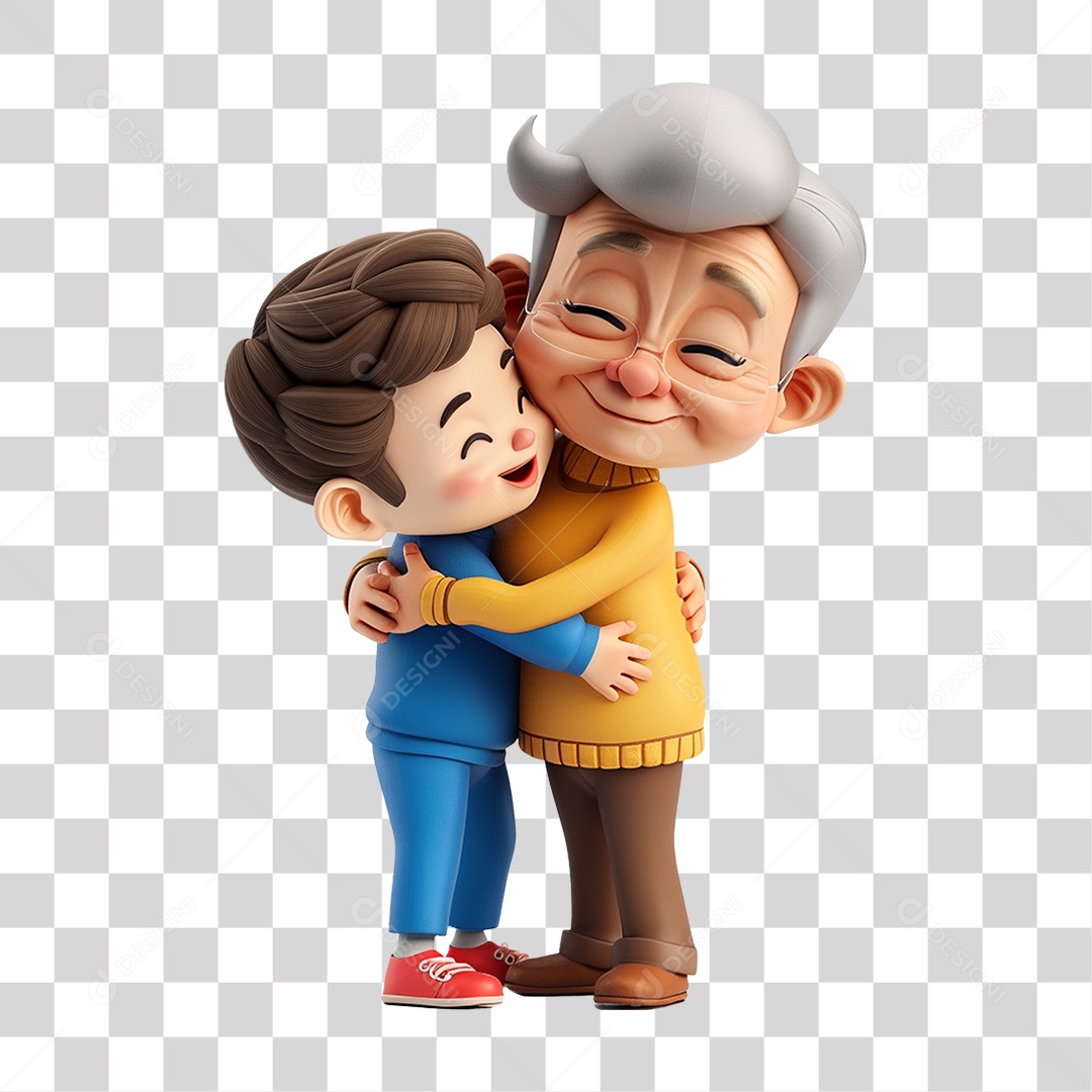 Grandmother Embracing Her Grandchild Transparent PNG
