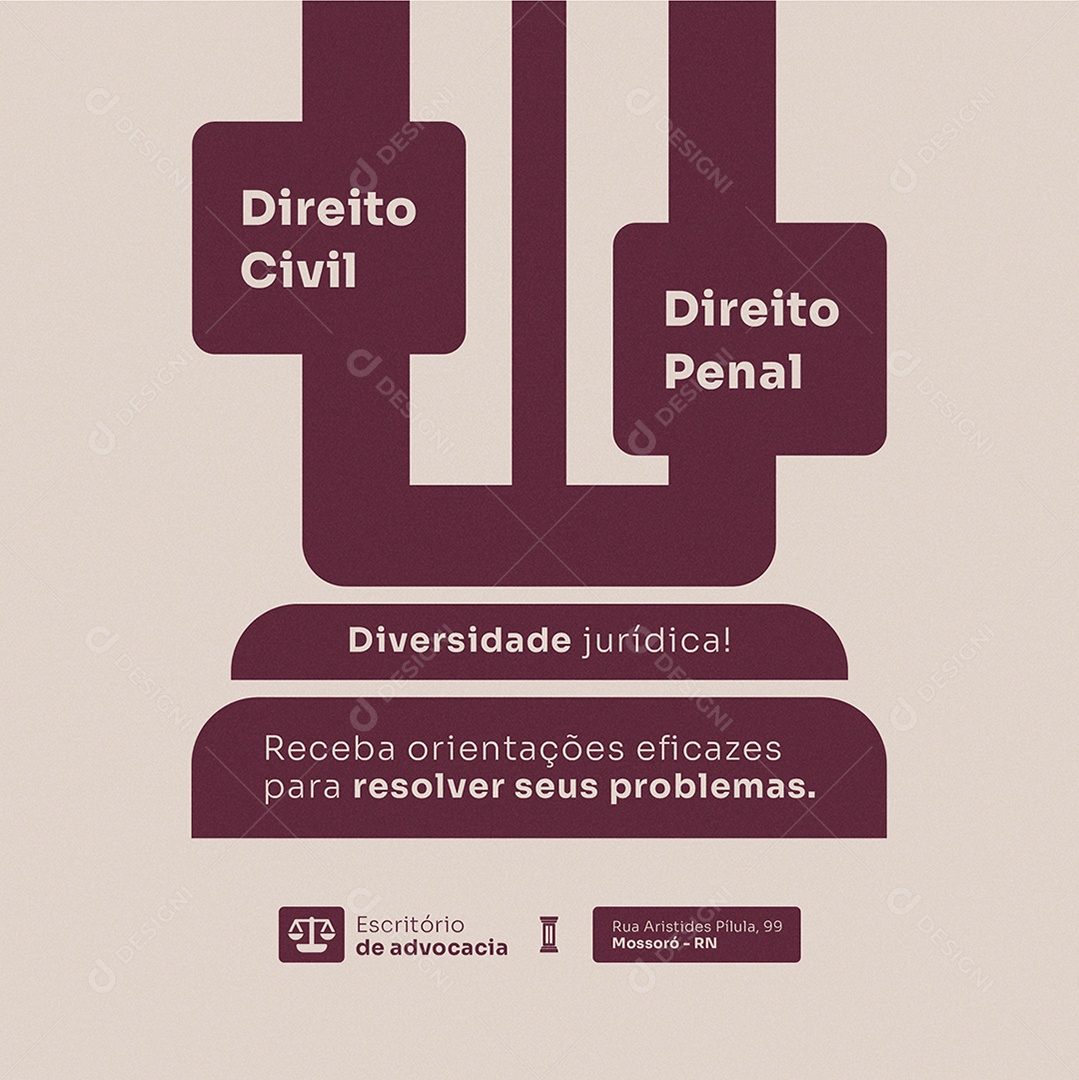 Advocacia Direito Civil Direito Penal Social Media PSD Editável