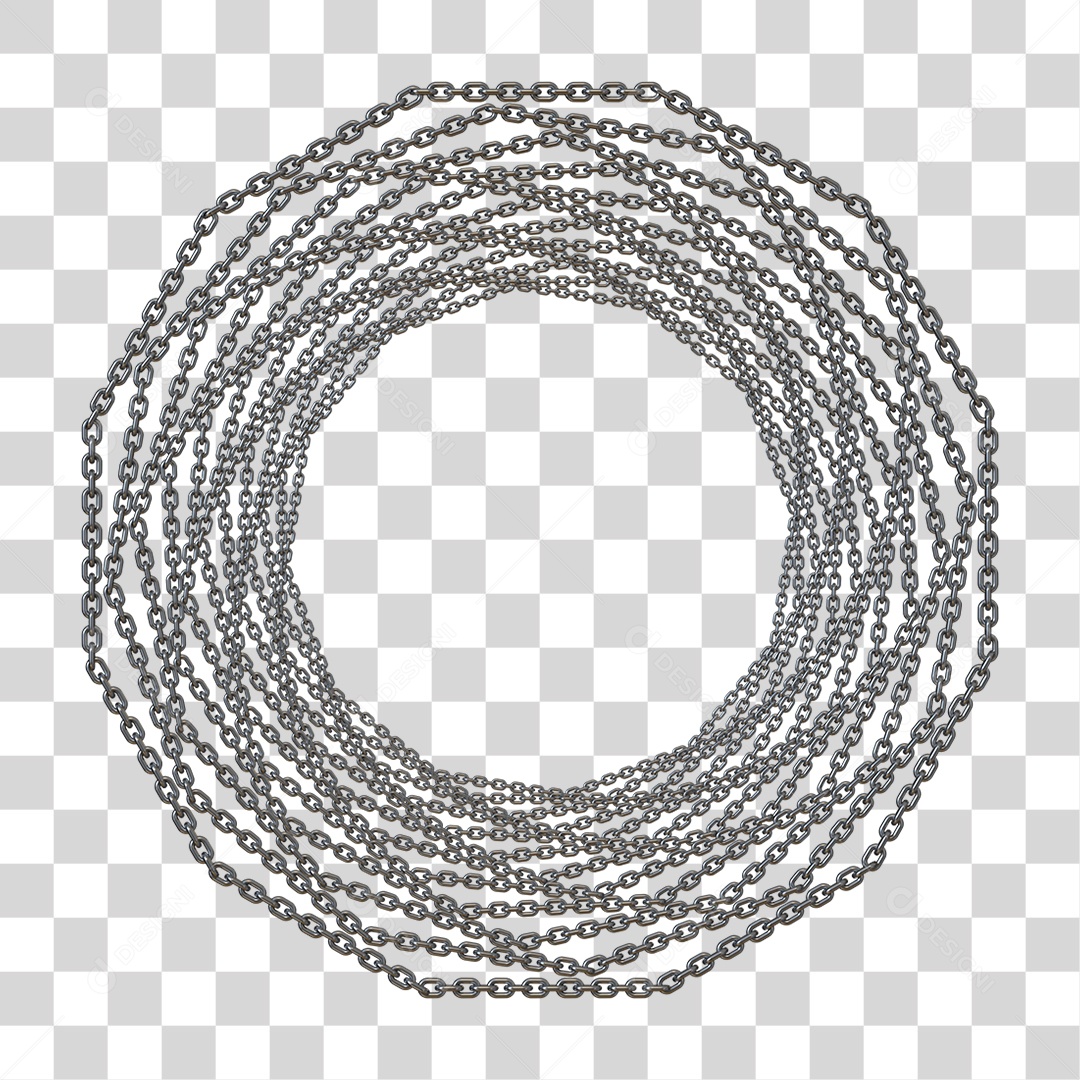 Corrente de Metal PNG Transparente